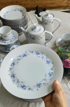 Juego de Vajilla en Porcelana Tsuji Flores Azules 89 piezas en internet