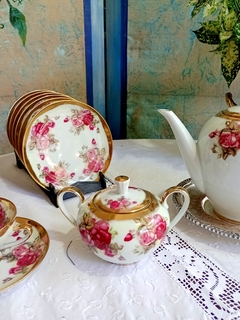 Juego de Te y Postre en Porcelana Tsuji Bouquet de Flores en internet