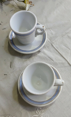 Dos Duos de te en porcelana europea de mas de 200 años de antiguedad en internet