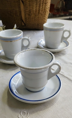 Duo de te en porcelana europea de mas de 200 años de antiguedad