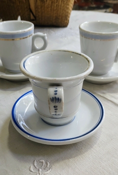 Duo de te en porcelana europea de mas de 200 años de antiguedad - tienda online