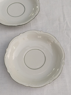 Plato de Te ideal como auxiliar de Porcelana sello Silesia