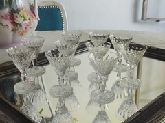 6 Copas de Cristal Tallado para Licor de increible sonido - comprar online