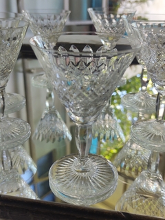 8 Copas para Vino de Cristal Tallada de gran sonido - comprar online