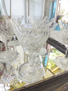 8 Copas de Cristal Tallado para Licor u Oporto de increible sonido - tienda online