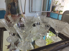 8 Copas de Cristal Tallado para Licor u Oporto de increible sonido - comprar online