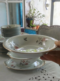 9 Compoteras en Porcelana Japonesa Rose Anna