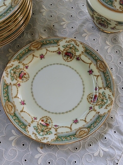 Plato de Te ideal Postre o Auxiliar en Porcelana Japonesa Kings Court modelo Margot
