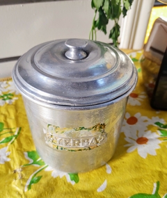 Tarro frasco de Aluminio Yerba - 2Gardenias Bazar antiguo & Deco
