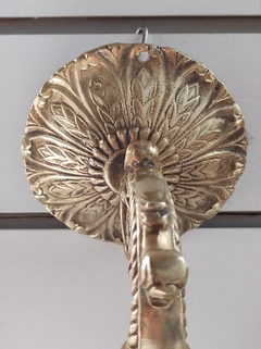 Aplique de Bronce con tulipa muy antigua Luz Lampara - comprar online