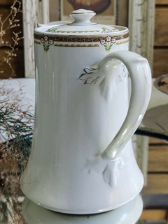 Cafetera de porcelana Inglesa Alfred Meakin con detalle - comprar online