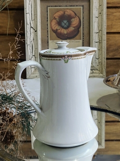 Cafetera de porcelana Inglesa Alfred Meakin con detalle - 2Gardenias Bazar antiguo & Deco