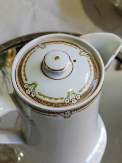 Cafetera de porcelana Inglesa Alfred Meakin con detalle - tienda online
