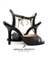 Modelo Escultura croco negro salto 10 cm