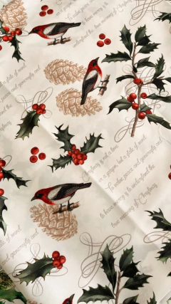 MANTEL ANTIMANCHA NAVIDEÑO - DUTRY® • Linen Design Store