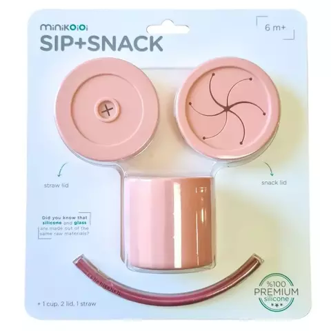 Vaso Convertible 3 en 1 Sip + Snack Minikoioi