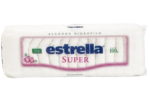 Algodon Hidrófilo Estrella Super 100g