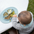 Set de babero y plato de silicona Constelaciones - comprar online