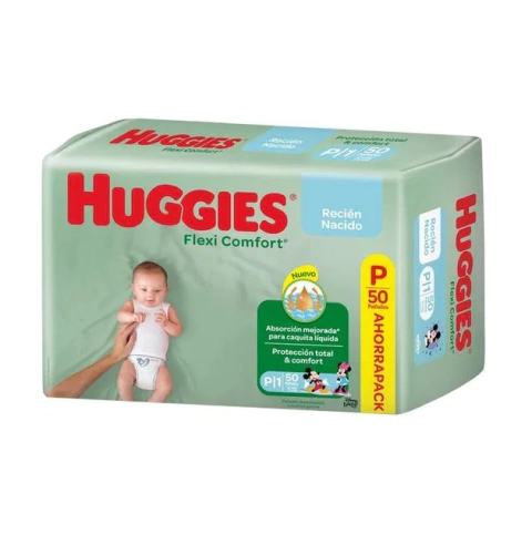 Pañales Active Flexi Confort P x 50 Huggies