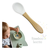 Cuchara de silicona con mango de bamboo - tienda online
