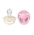 Chupetes Bibs De Lux x 2 Un 0-36m Tetina Silicona Redonda