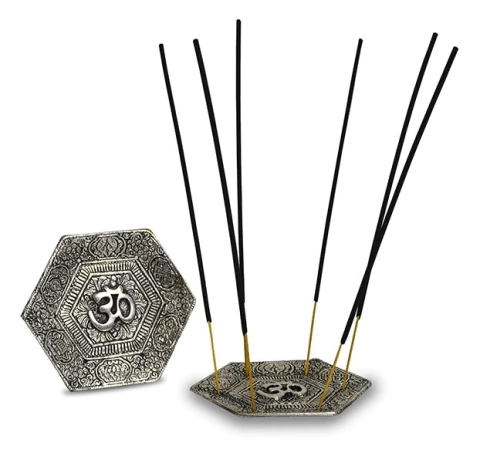 Porta Sahumerio Om Hexagonal