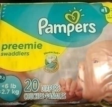 Pañales Pampers Prematuro 20Un 2,7Kg