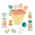 Balde de Encastre con Formas y Animales 17 Piezas Baby Favorite