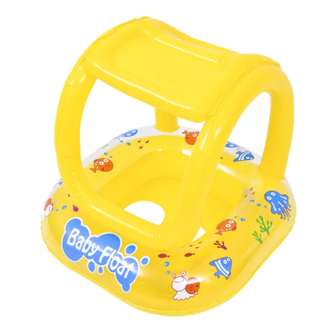 Asiento Inflable Con Techo Animales Marinos