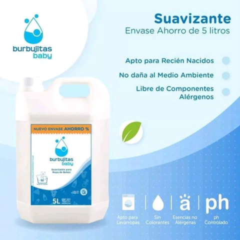 Suavizante para ropa Burbujitas Baby 5 lt