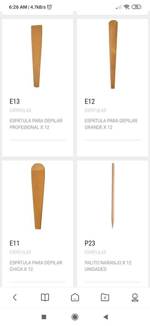 Espátulas para depilar