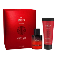 Giesso In Red Edt 50ml + Body Lotion 100g En Cofre De Regalo