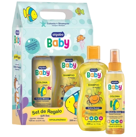 Algabo Baby Set Regalo Shampoo 200ml+ Colonia 125ml