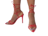 1551232 G SANDALIA DE TIRAS COM NÓ VERNIZ VERMELHO