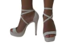 1732581 P SANDALIA SALTO FINO MEIA PATA NAPA ODRE BRANCO