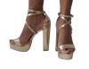 1742581 G SANDÁLIA SALTO GROSSO MEIA PATA NAPA OURO LIGHT