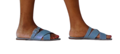 2142687 G SANDALIA RASTEIRA ELEGANCE HOLOGRAFICO AZUL - comprar online