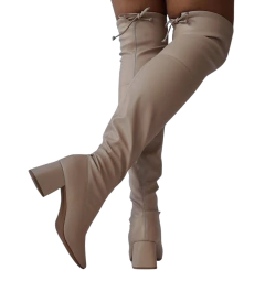 22907 P BOTA SOLA FINA STRETCH NAPA BEGE na internet