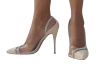 2382602 G SCARPIN NAPA DESTROYED OFF WHITE VINIL TRANSPARENTE