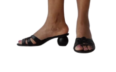 2452526 G SANDALIA SALTO BOLINHA NAPA ODRE PRETA