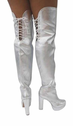 941177 G BOTA PRATA SALTO GROSSO MEIA PATA - Au Bottier