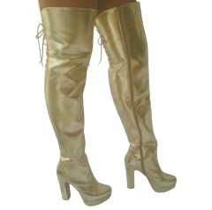 941177 P BOTA NAPA OURO SALTO GROSSO MEIA PATA - comprar online
