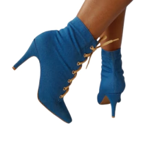 BOTA GIL G COTURNO SOLA FINA JEANS AZUL na internet