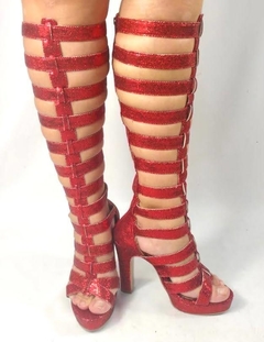 VIVI G GLADIADORA GLITTER VERMELHO