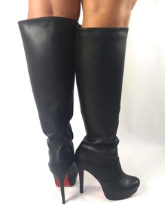 Imagem do 740466 P BOTA CANO LONGO JOJO NAPA PRETO