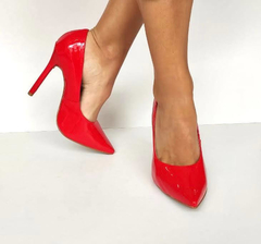 1720475 G SCARPIN LUXO VERNIZ VERMELHO - Au Bottier