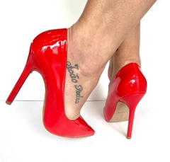 1720475 G SCARPIN LUXO VERNIZ VERMELHO - loja online