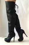 741177 G BOTA OVER THE KNEE MEIA PATA E SALTO FINO NAPA PRETO - comprar online