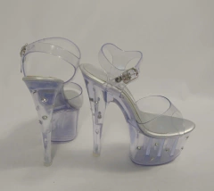 SC003 G SANDÁLIA TRANSPARENTE COM STRASS - comprar online
