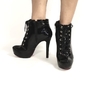 740066 G BOTA CANO CURTO SALTO FINO VERNIZ PRETO